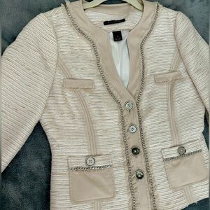 WHBM 3/4 sleeve blazer